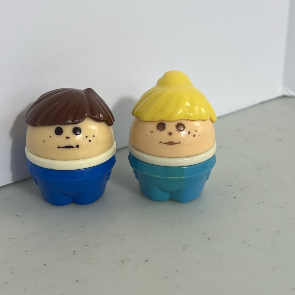 Little Tikes Toddle Tots Chunky People Figures Vintage People Lot of 2 Boy Girl